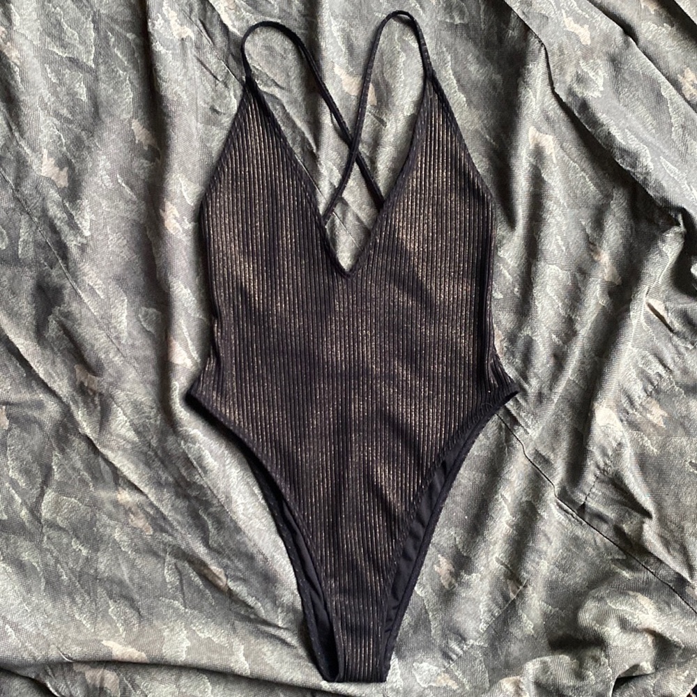 Forever 21 Metallic Bodysuit